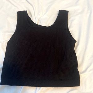 Black crop top